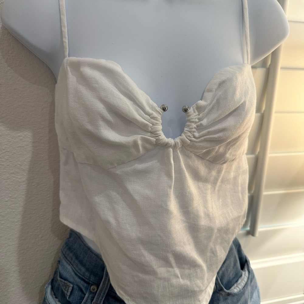 Reformation linen top size S.